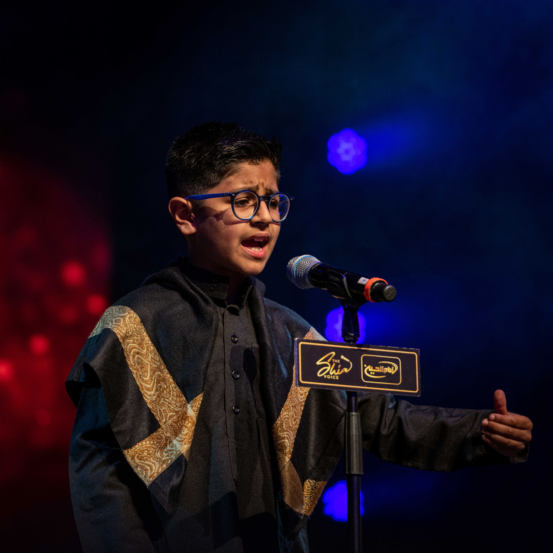 Young contestant on The Shia Voice