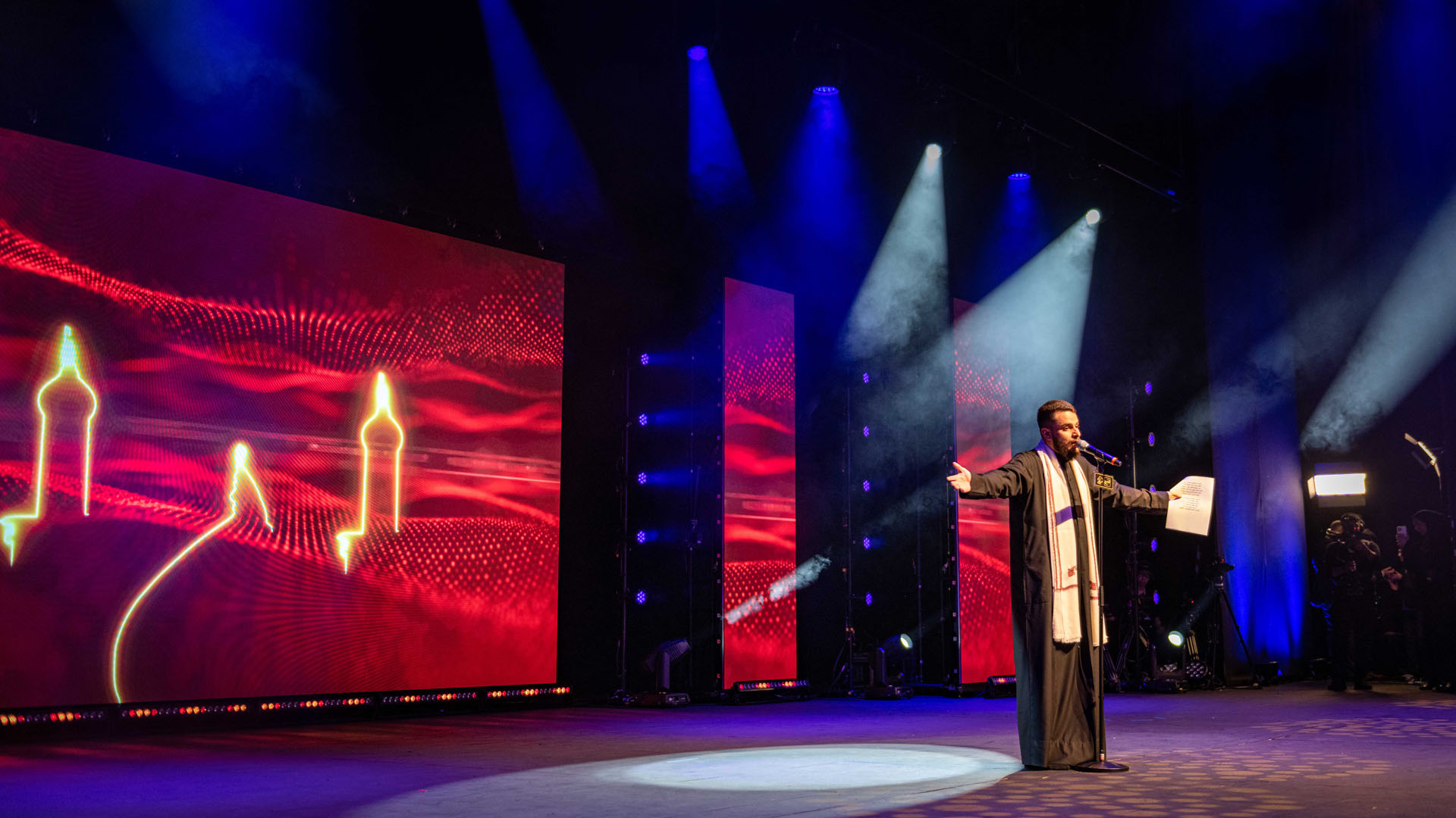 Ali Zuhairi performing on The Shia Voice