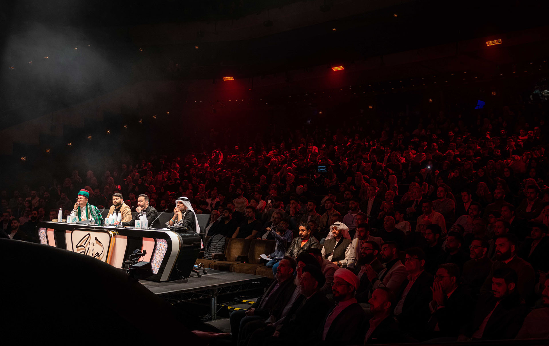 Judges and audience at The Shia Voice