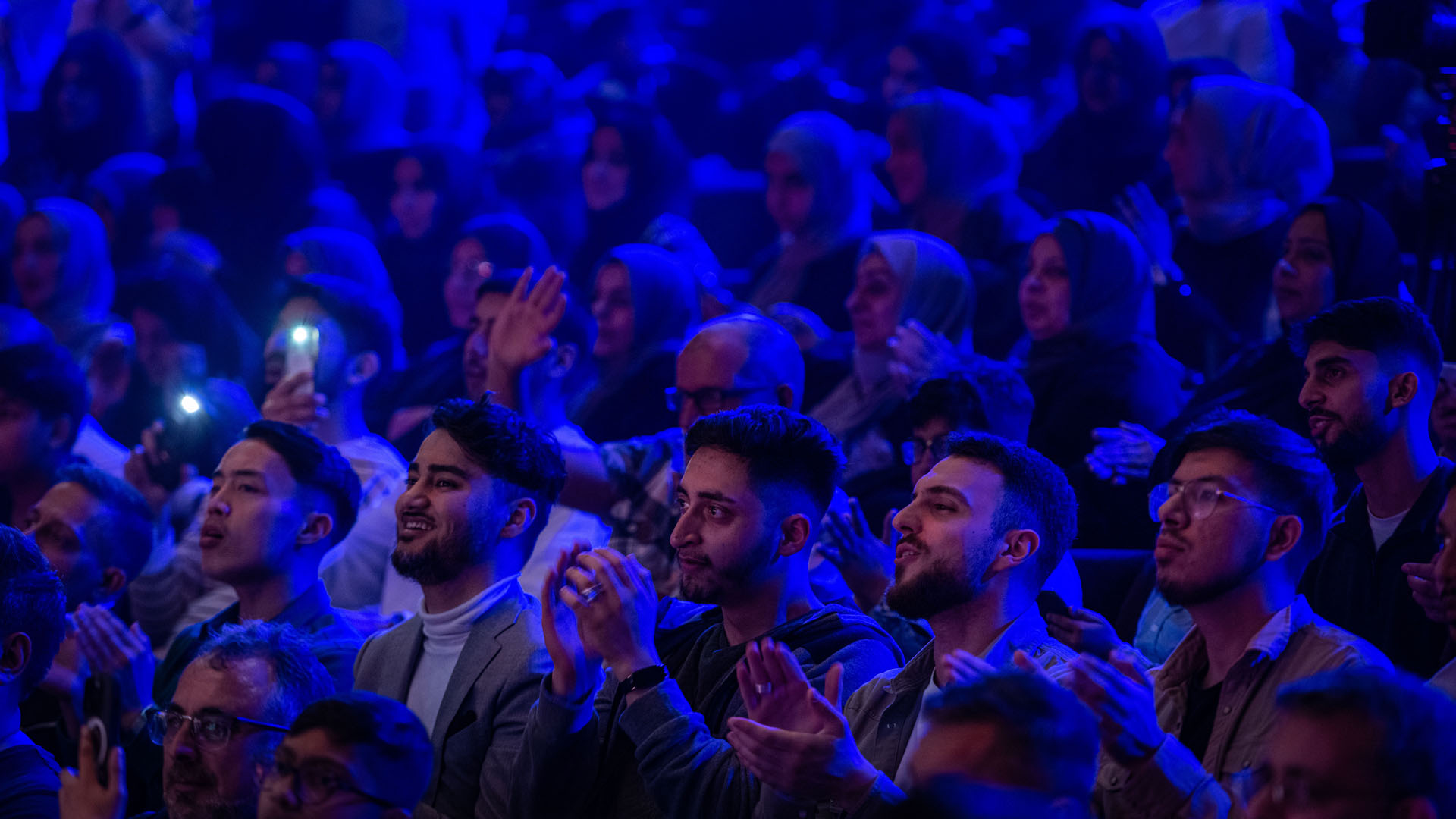Audience interacting during The Shia Voice